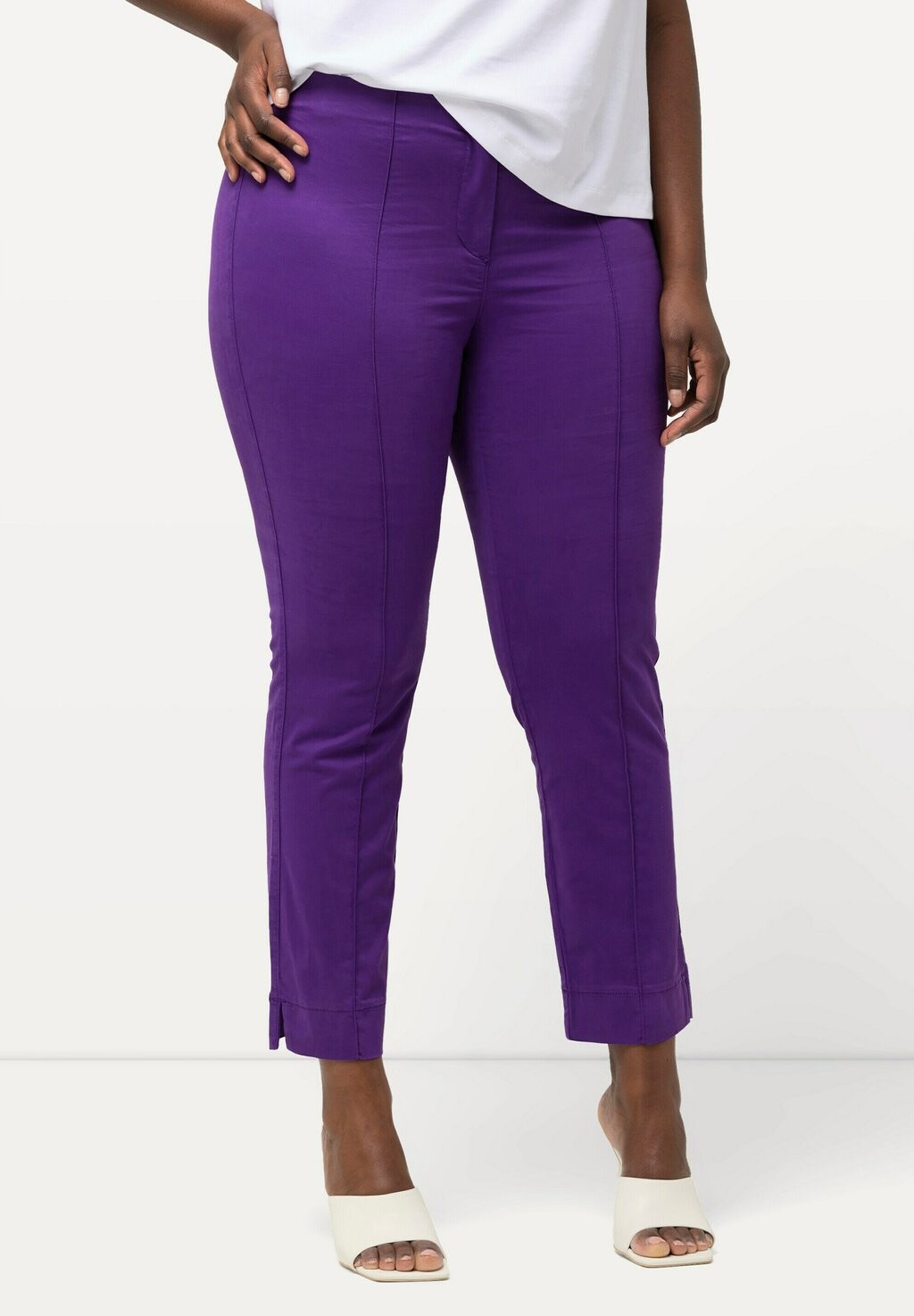 

Брюки PINTUCK ELASTIC WAISTBAND Ulla Popken, фиолетовый