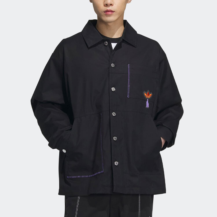 Куртка-рубашка Adidas Originals, черный — фото 2