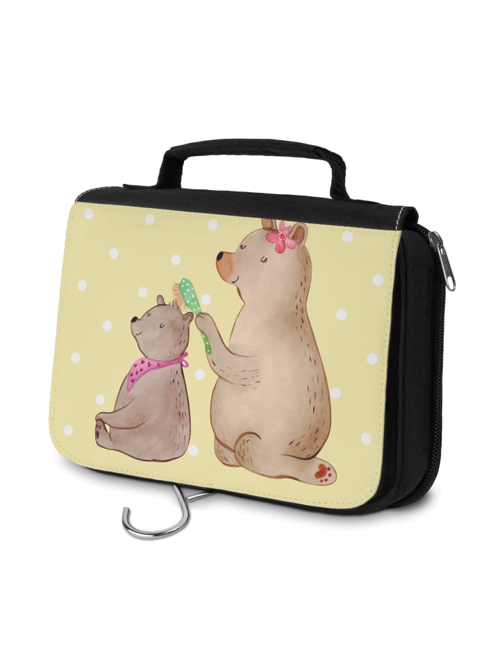 

Mr. & Mrs. Panda Детская косметичка в форме медведя, без надписи, пастельно-желтого цвета