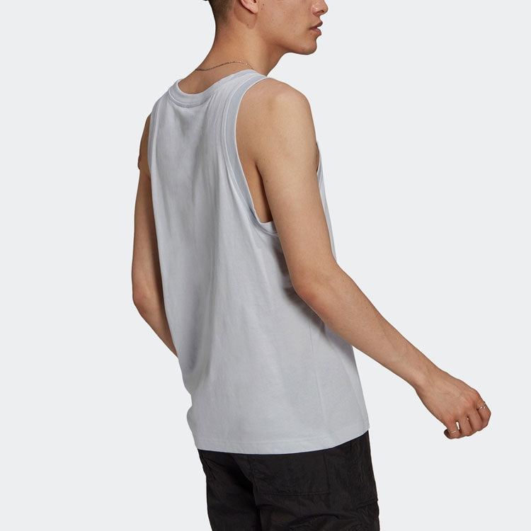 Жилет adidas originals Men's Trefoil Tank ports Vest Gray — фото 4