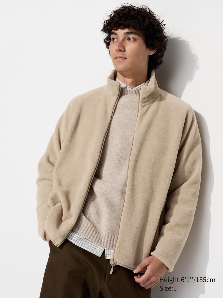 

Флисовая куртка на молнии Uniqlo, цвет 32 бежевый