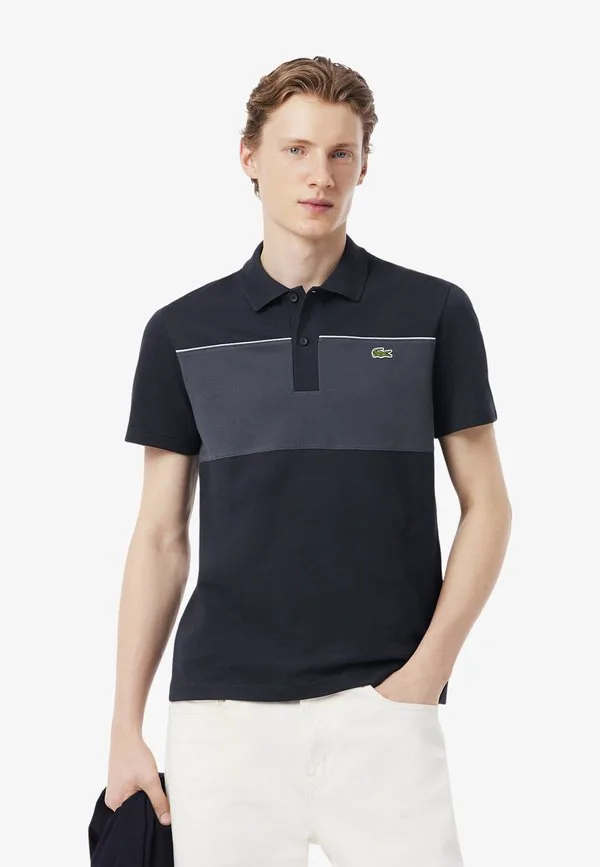 Рубашка поло Lacoste, Noir Gris Fonce-Ci