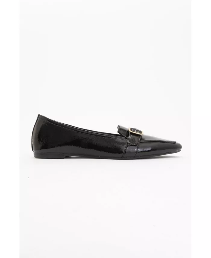 Женские балетки Zarina с острым носом из кожи Forever & Always Shoes, черный — фото 2