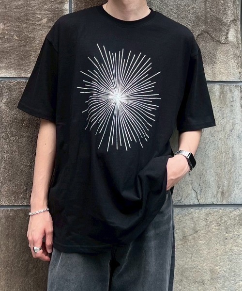 

Chikashitsu + Футболка с коротким рукавом, логотип, Chikashitsu Plus, черный