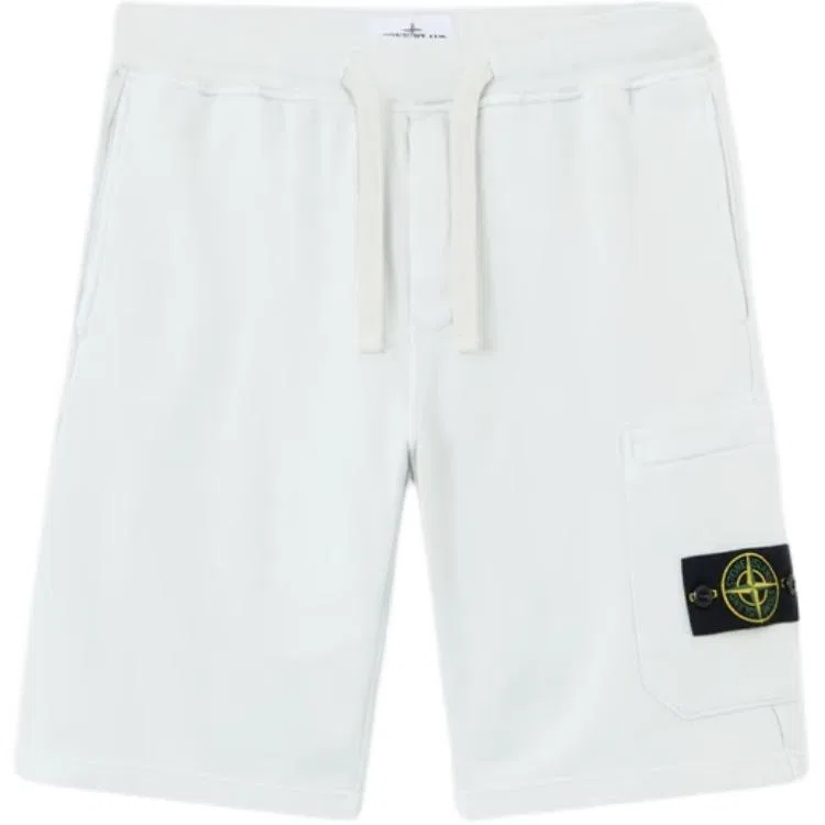 Шорты на шнурке с патчем логотипа STONE ISLAND, Sky Color