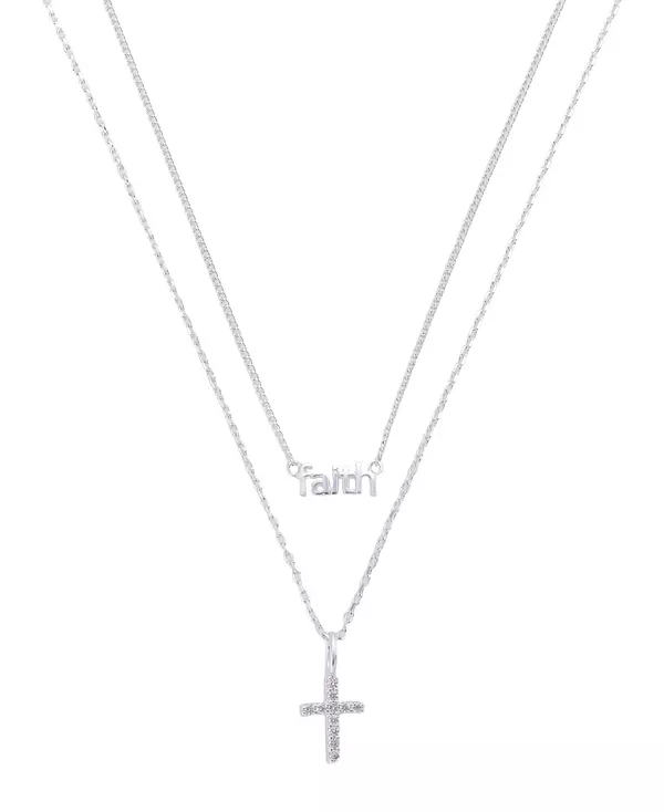 

Комплект ожерелий «Вера» из кубического циркония Unwritten, silver