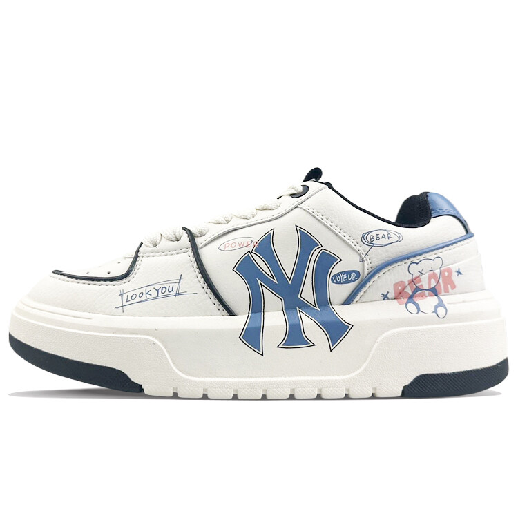 

Кроссовки MLB New York Yankees Skateboarding Shoes Unisex Low-top White/Blue, белый/синий