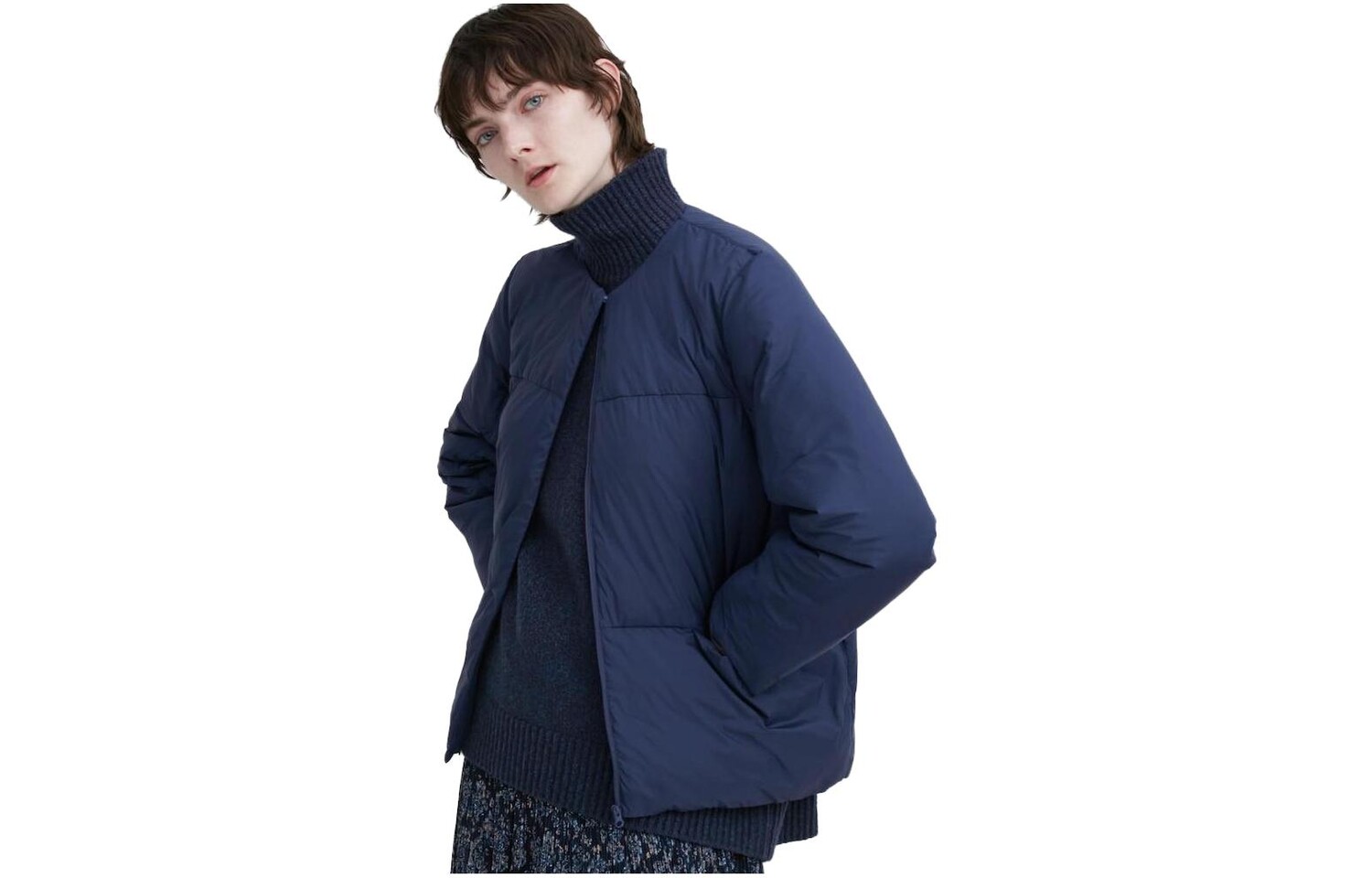 

X Clare Waight Keller Cobranded Collection Куртка женская темно-синяя Uniqlo