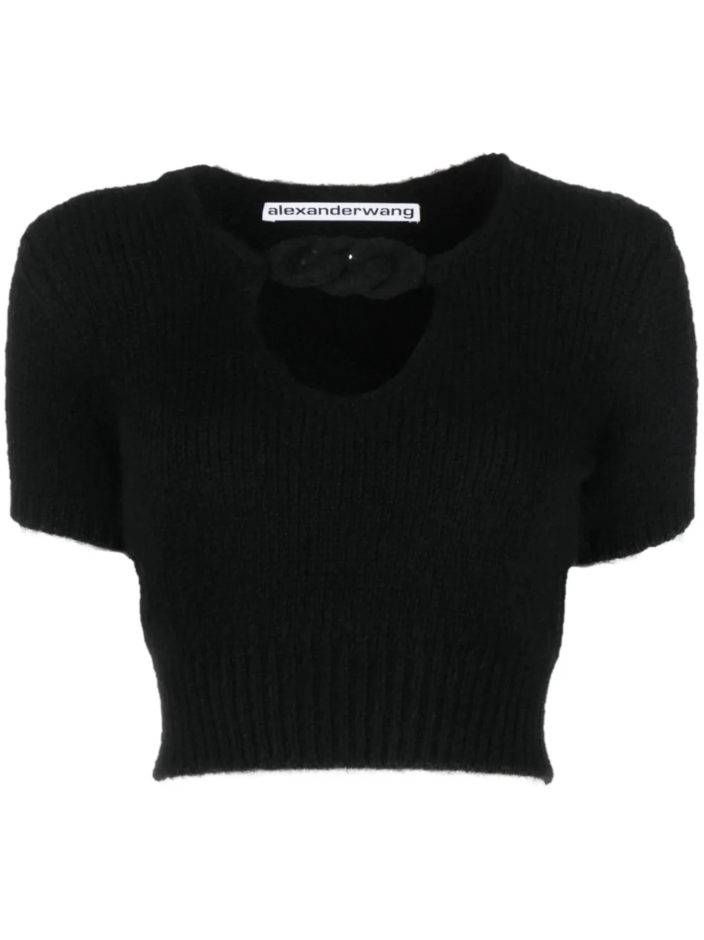 

Укороченный топ Alexander Wang, черный