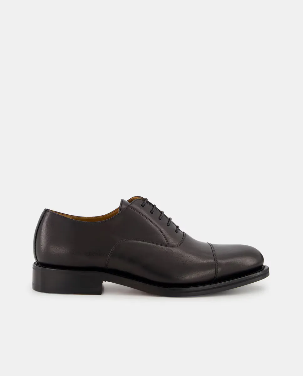 

Мужские прямые туфли на шнуровке из кожи Goodyear Emidio Tucci, черный