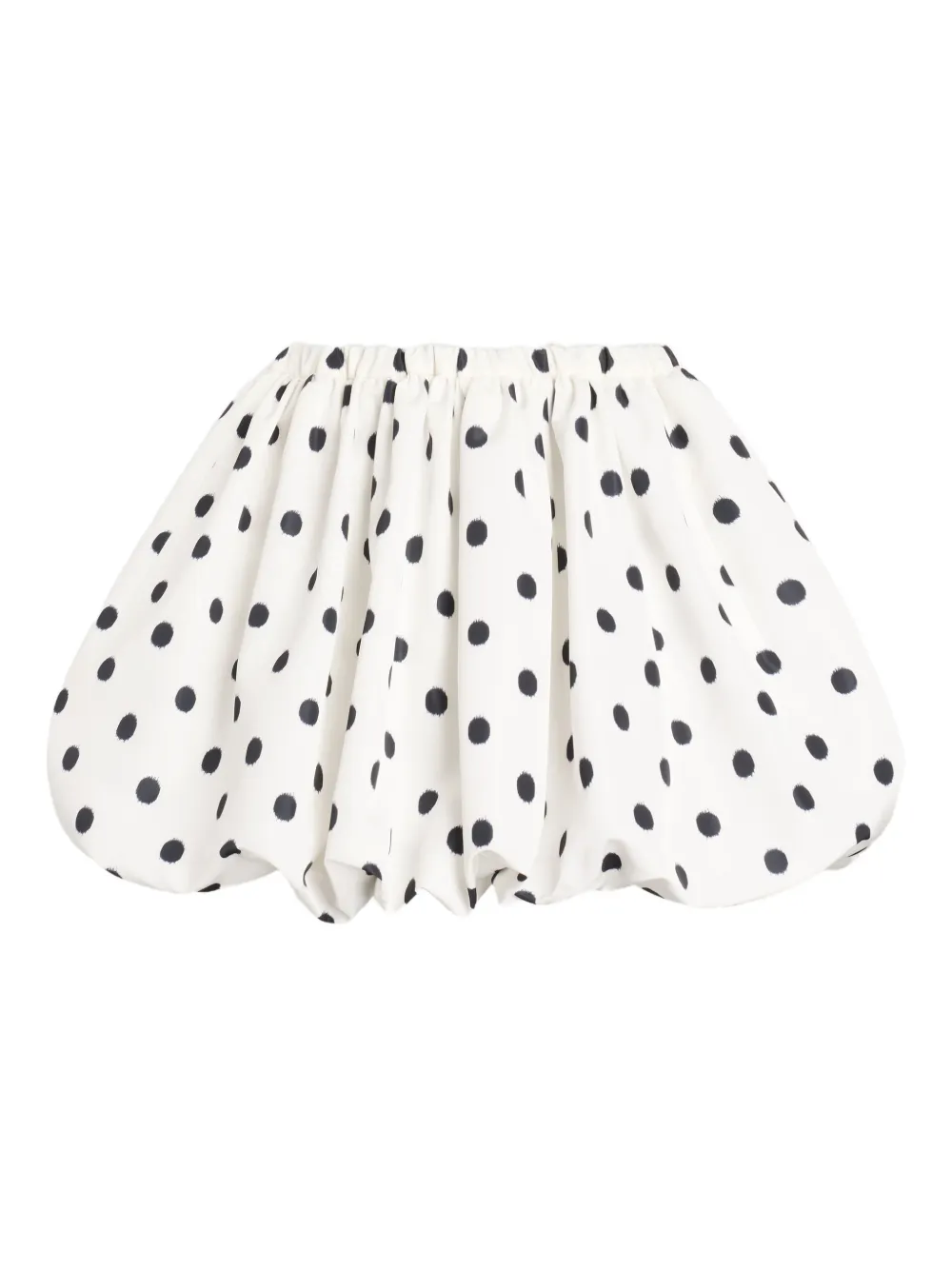 

Мини-юбка А-силуэта с эластичным поясом Patou, белый