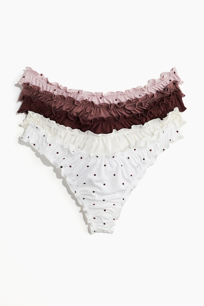 

5 упаковок стрингов H&M, белый