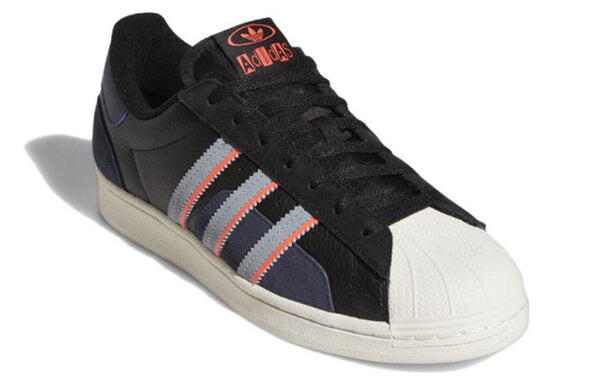 Кроссовки оригинальные суперзвезды обувь Adidas, черный — фото 3