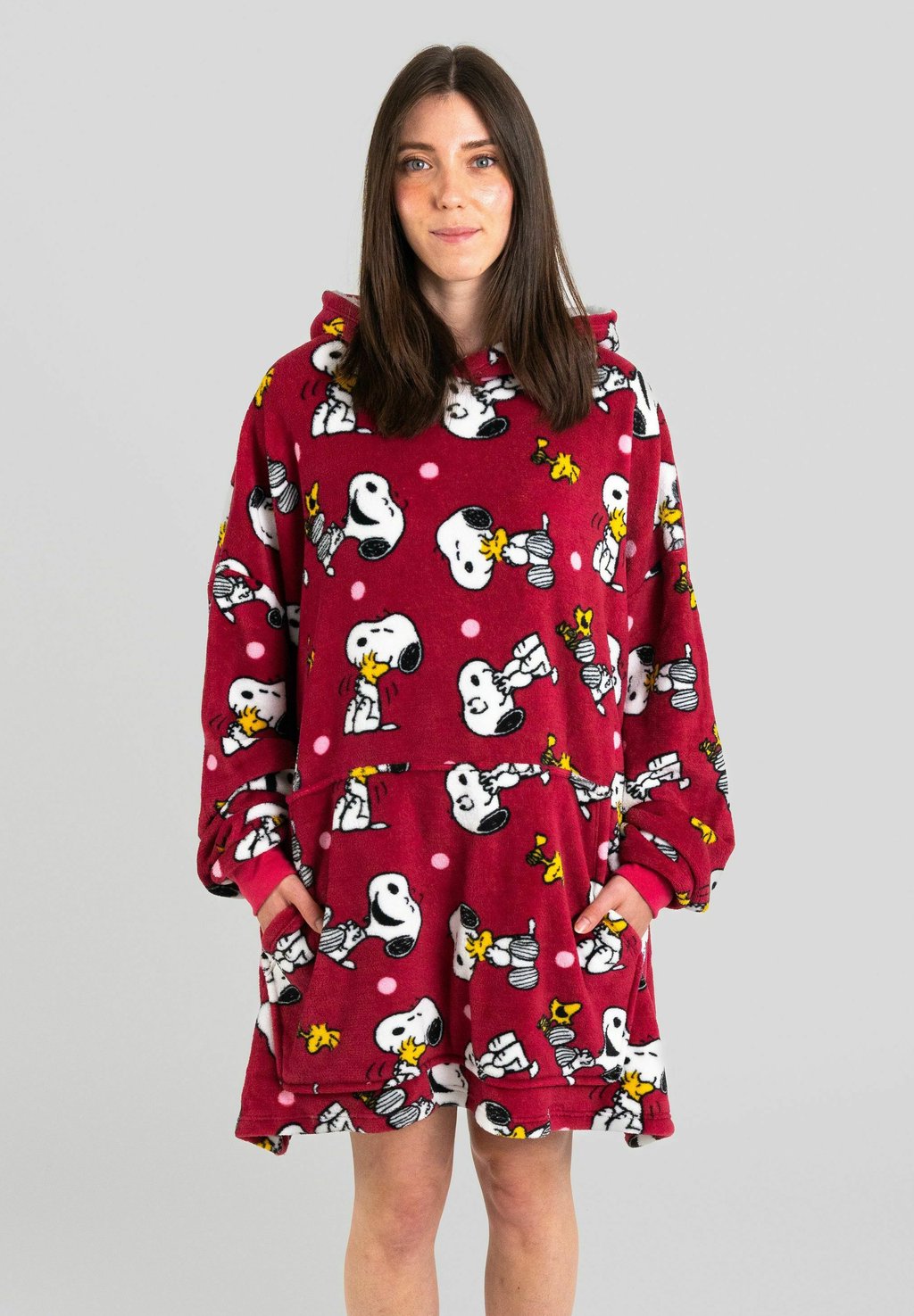 

Халат THE PEANUTS SNOOPY HOODIE KUSCHEL, красный