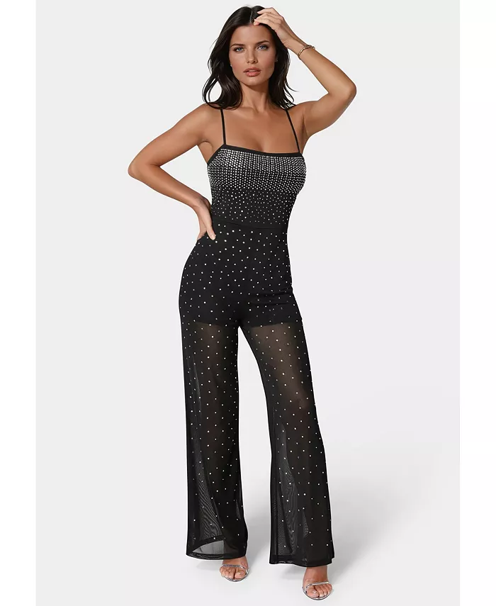 

Женский комбинезон Ombre с декоративными элементами Bebe, белый