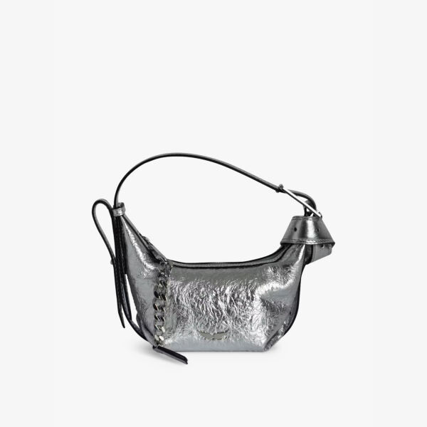 

Сумка через плечо Cecilia xs из мятой кожи Zadig&Voltaire, серебряный