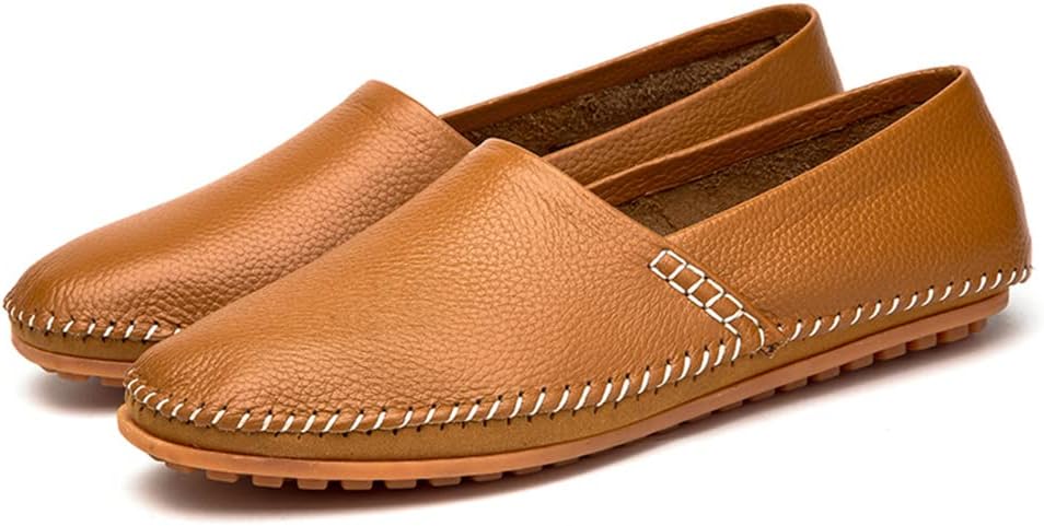 

Крупные размеры 38-50 Мужские повседневные туфли Дышащие лоферы Слипоны Мокасины для вождения Waolsu, коричневый