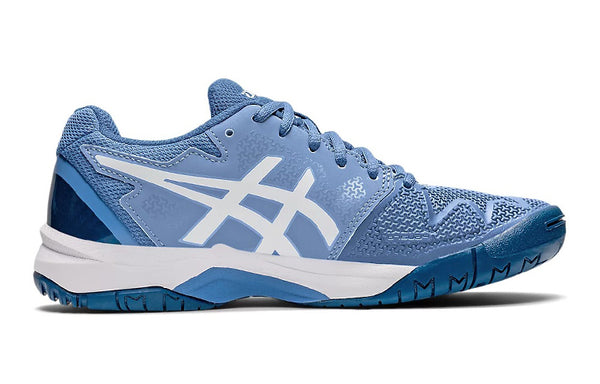 Кроссовки gel resolution 8 'blue harmony white' Asics, синий — фото 2