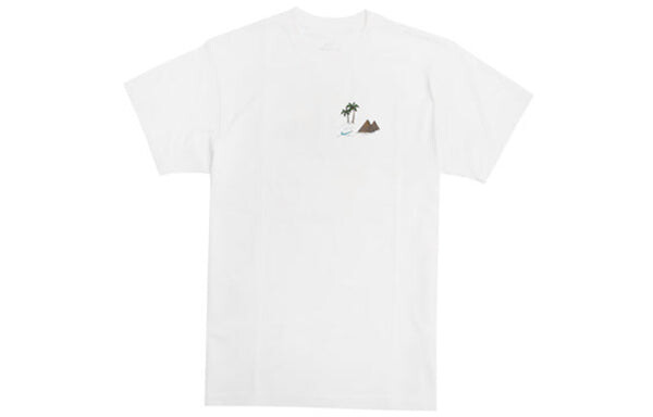Футболка Nike SB Skate T-Shirt Back Shoe Skateboard Round Neck Short Sleeve White, белый — фото 2
