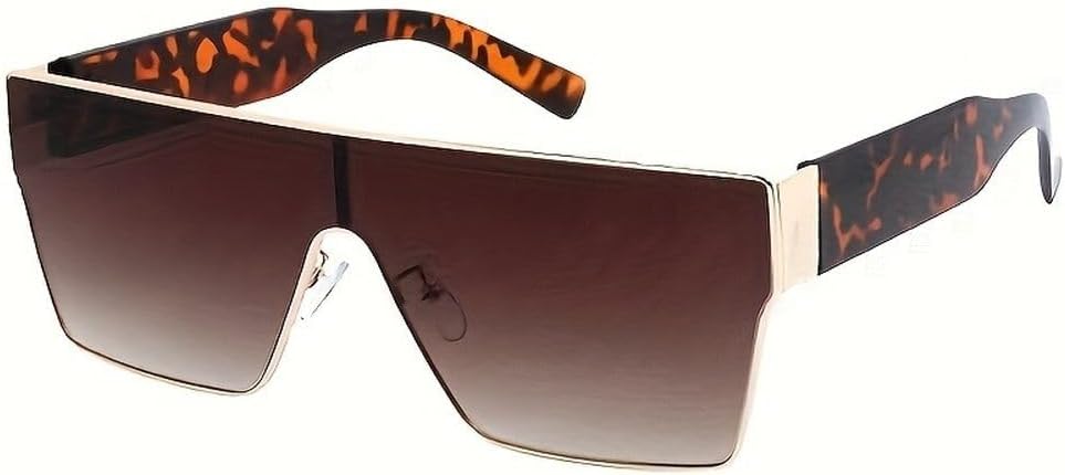 

Солнцезащитные очки для женщин и мужчин, модные, стильные, цельные, декоративные, для активного отдыха, путешествий, вождения, защита от УФ-излучения UV400 HYYZZC, Leopard