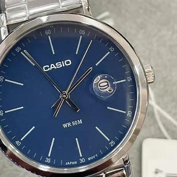 Часы CASIO Male DRESS Japan / South Korea Fashion Sports Blue Analog, синий — фото 4