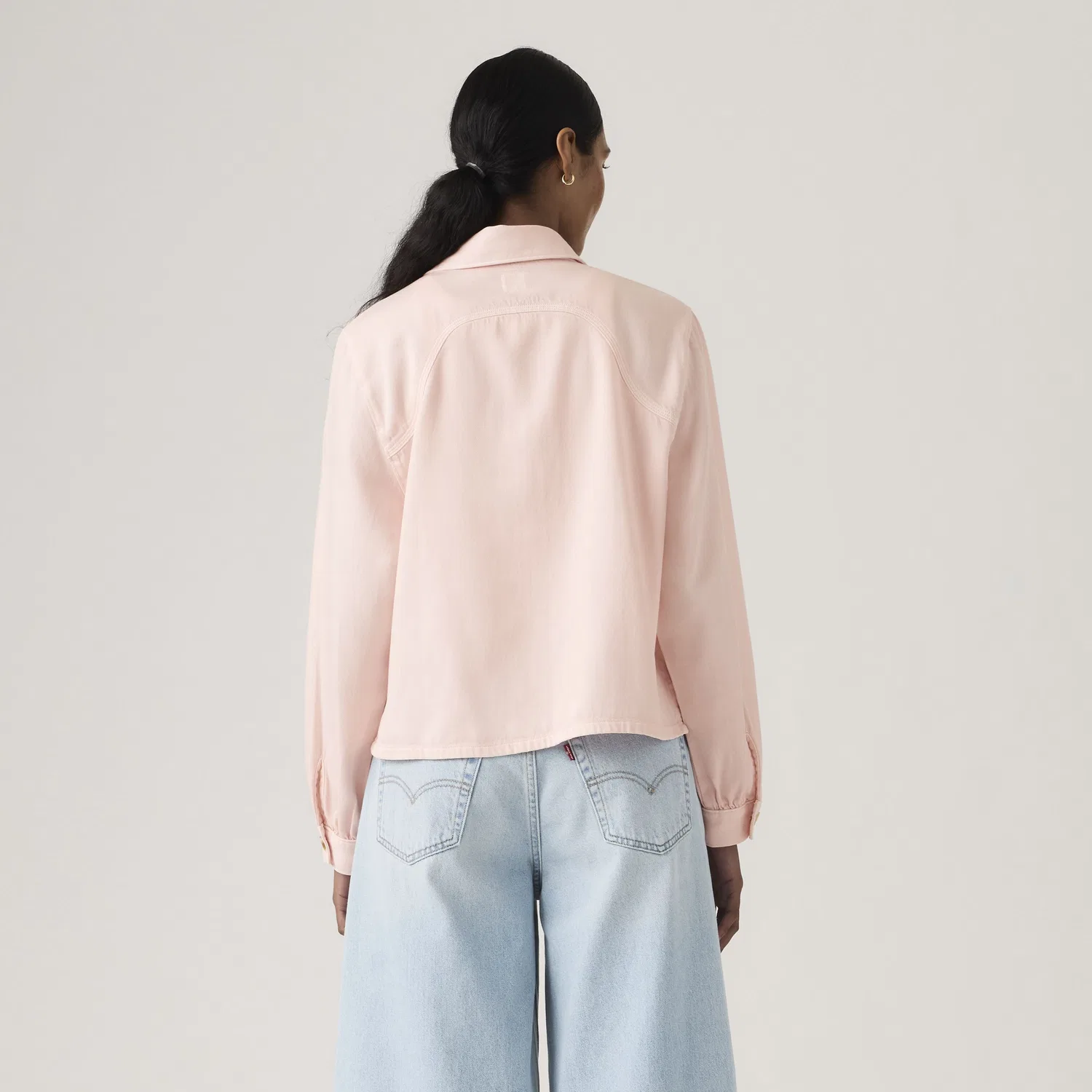 Миниатюрная рубашка с длинными рукавами в стиле милитари Levi's, Pink — фото 4