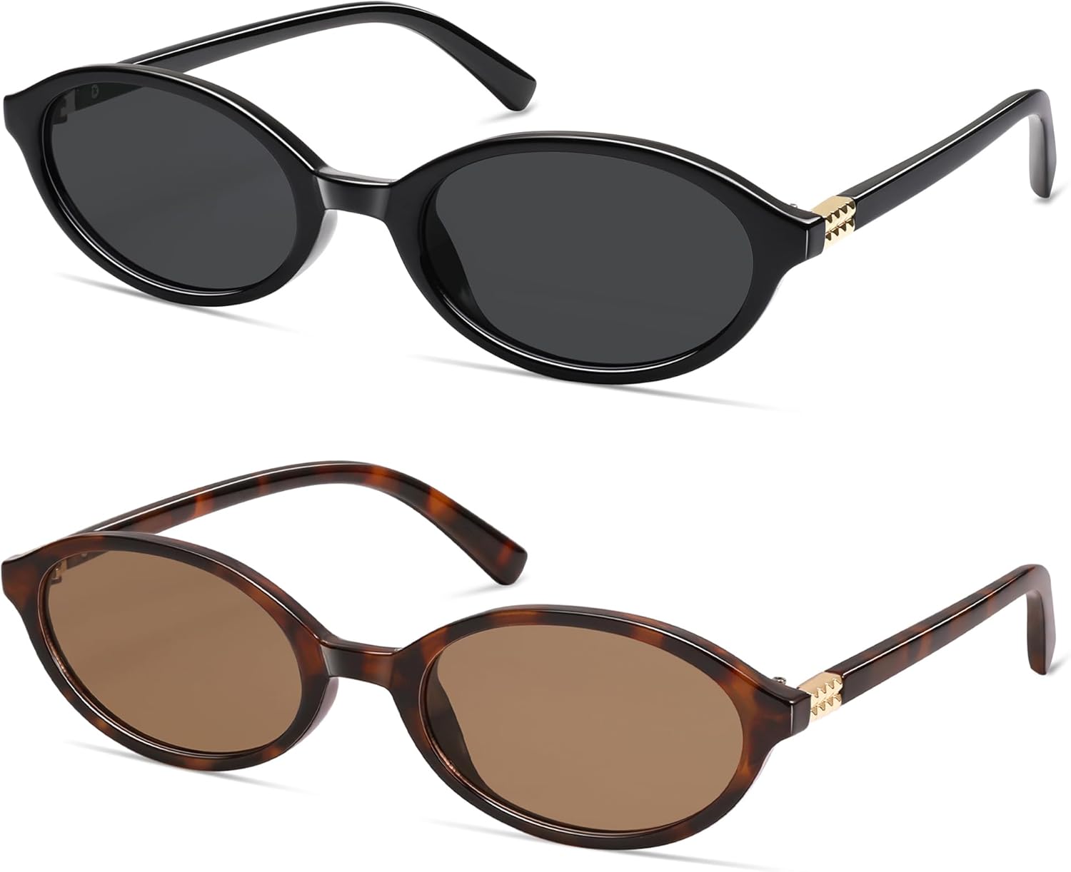 

Ретро овальные солнцезащитные очки для женщин и мужчин, маленькие, в стиле 90-х, узкие, винтажные, забавные, стильные солнцезащитные очки AP3728 Appassal, P4 Black/Grey+dark Tortoise/Light Brown