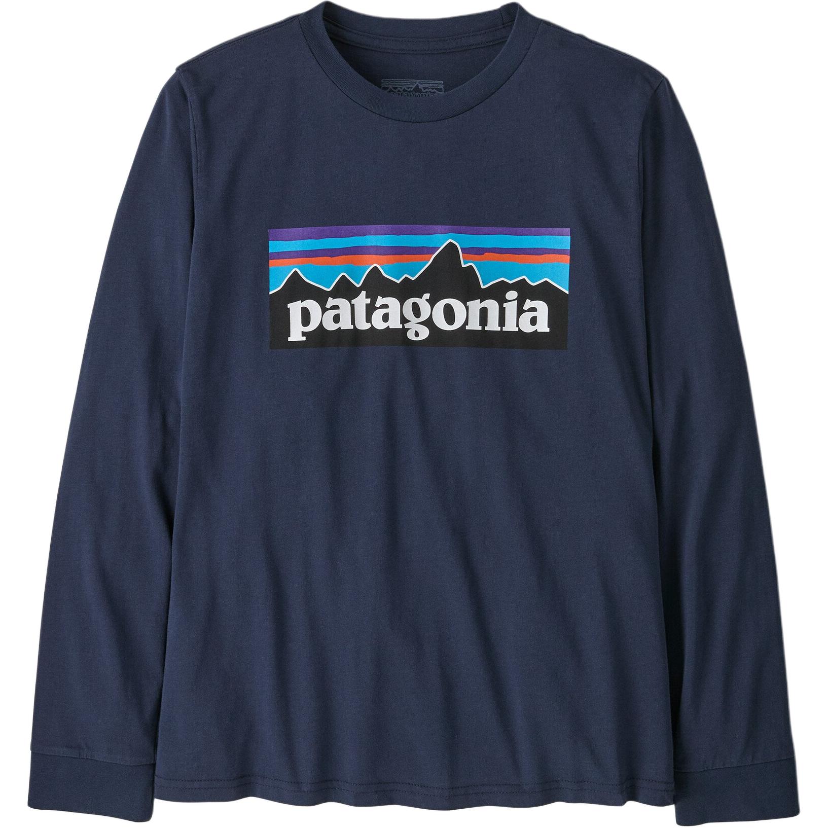 

Детская футболка с длинными рукавами Patagonia, синий/темно-синий