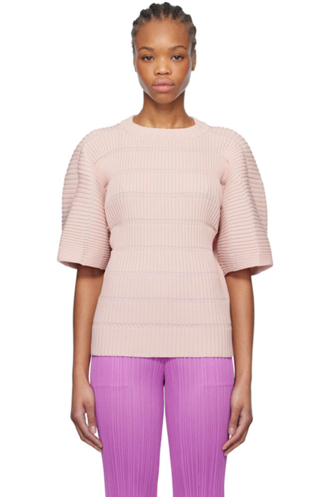 

Розовый свитер с резинкой PLEATS PLEASE ISSEY MIYAKE