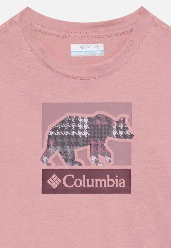 Футболка с длинными рукавами с графическим принтом "хейзелдел хилл" Columbia, Eraser Pink — фото 4