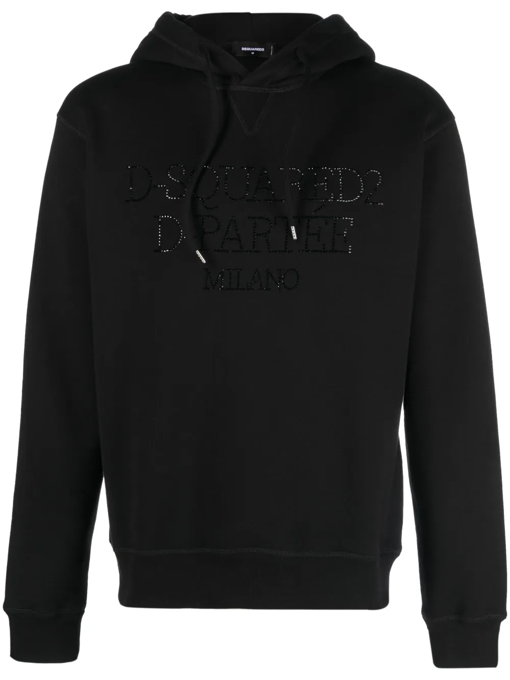 

Худи со стразами DSQUARED2, черный