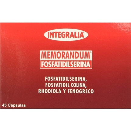 

Нутрикосметика - Integralia Memorandum Fosfatidilserina 45 капсул
