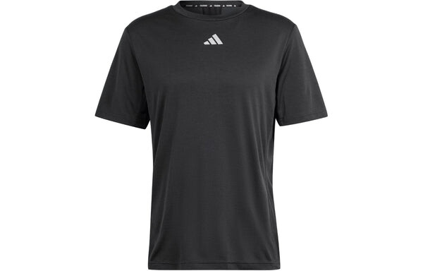 Футболка hiit workout 3 stripes tee asia sizing Adidas, черный — фото 2
