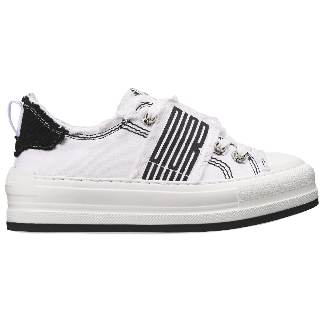 DIOR Женские белые кеды Walk'n'Low на низком ходу — фото 3