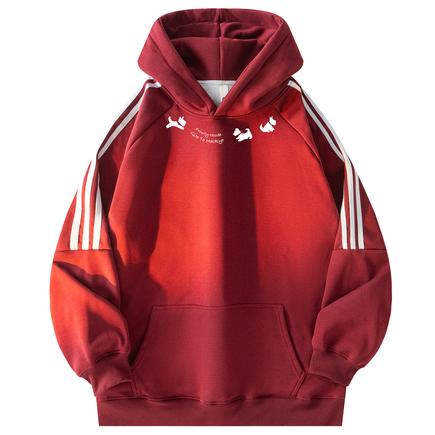 

Толстовка Unisex Hooded Thickened Heavyweight Mackyo, burgundy[thickened and fleece-lined upgraded]