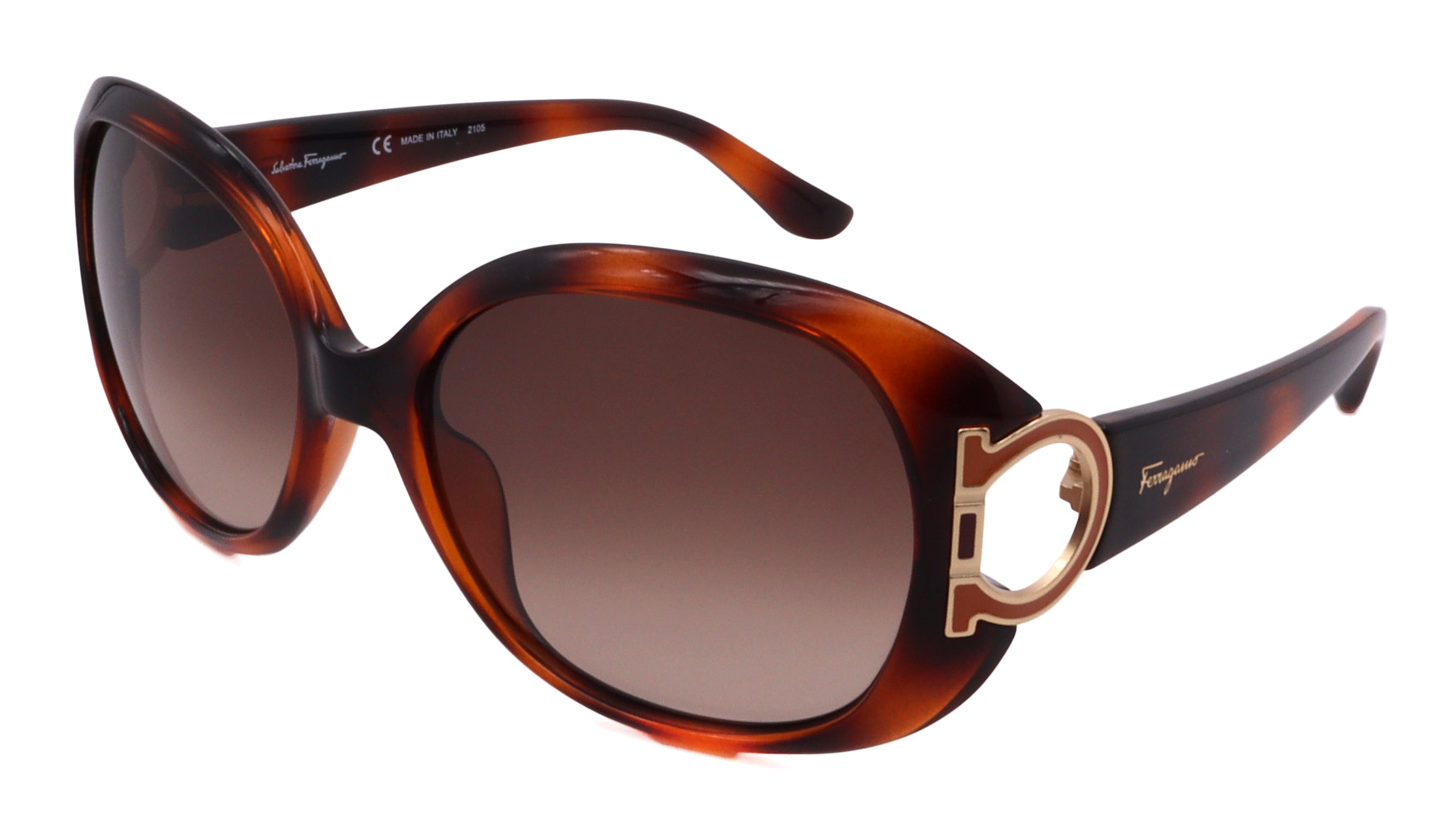 

Женские солнцезащитные очки Salvatore Ferragamo, коричневый