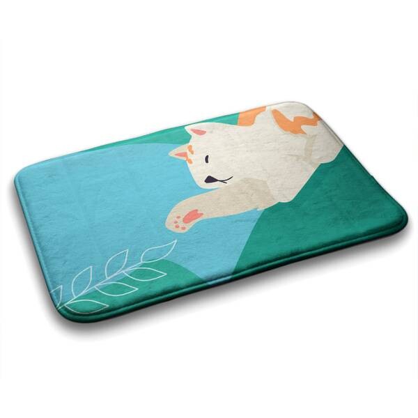 

Коврик для ванной Tulup Kätzchen Tiere, 75x1x75 см, зеленый