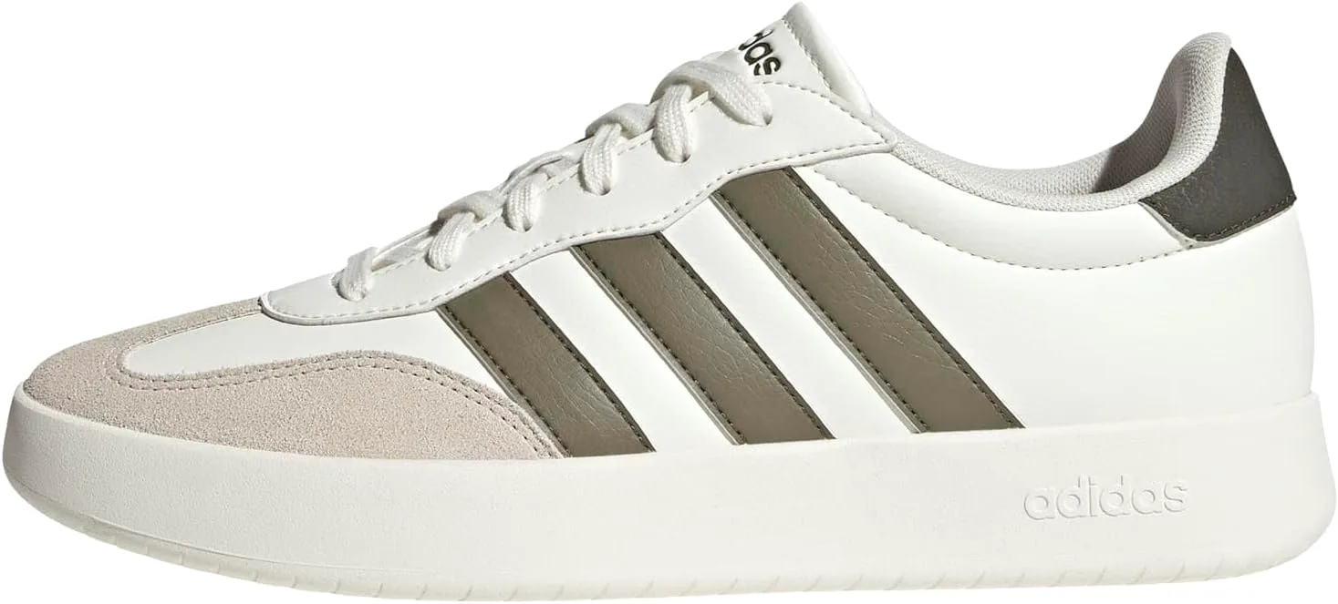 

Мужские модные кроссовки Adidas Barreda, белый/оливковый