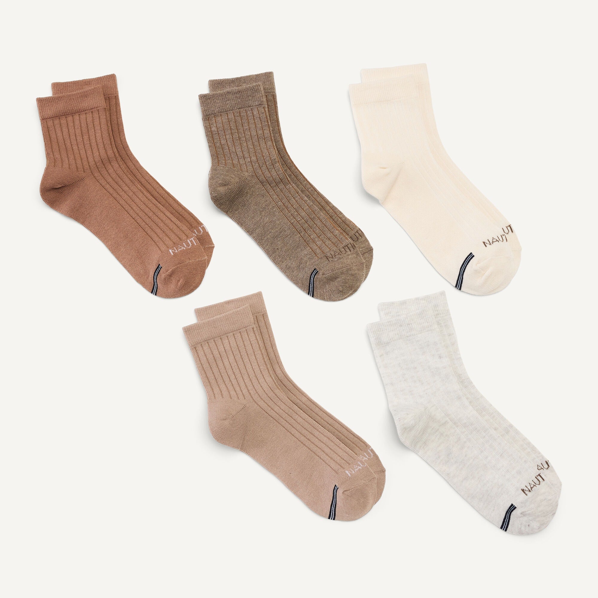 

Женские носки Nautica, 5 пар Nautica, Bark Brown