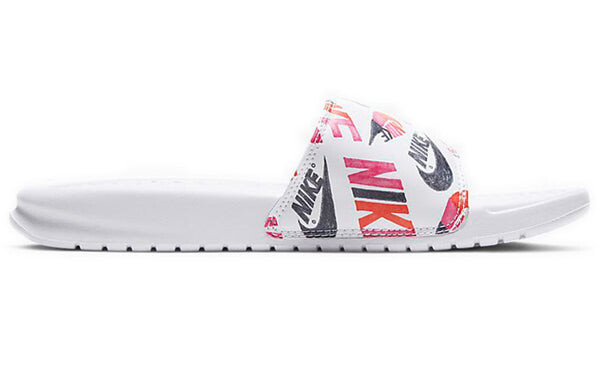 Тапочки benassi jdi принт Nike, белый — фото 2