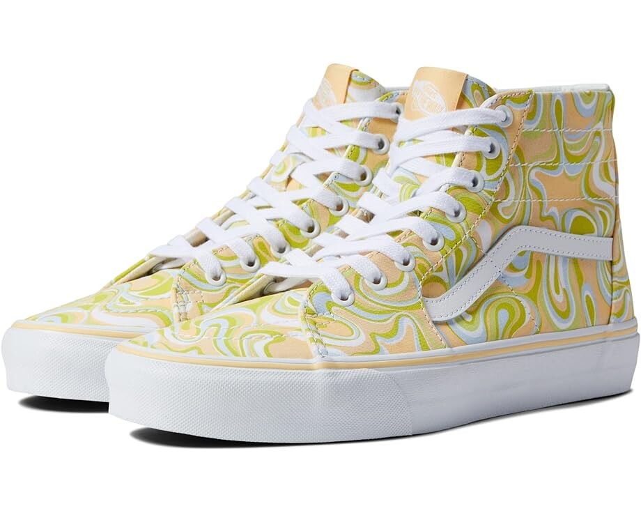 

Кроссовки Vans Sk8-Hi Tapered, цвет Swirl Lime Cream