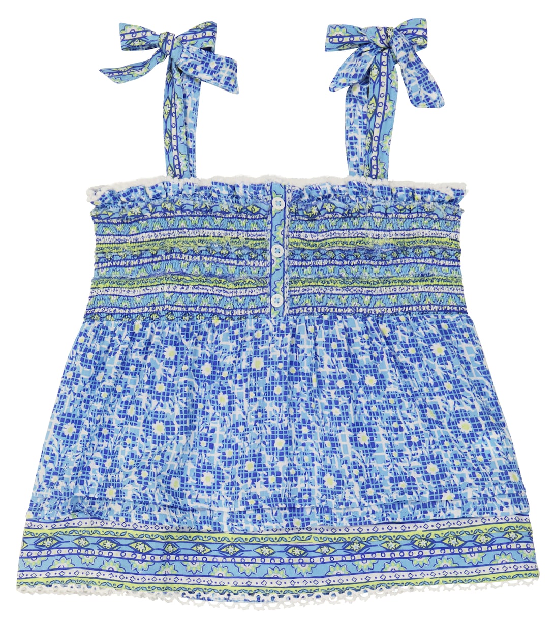 

Топ с цветочным принтом Синди Poupette St Barth Kids, Blue Je T'Aime