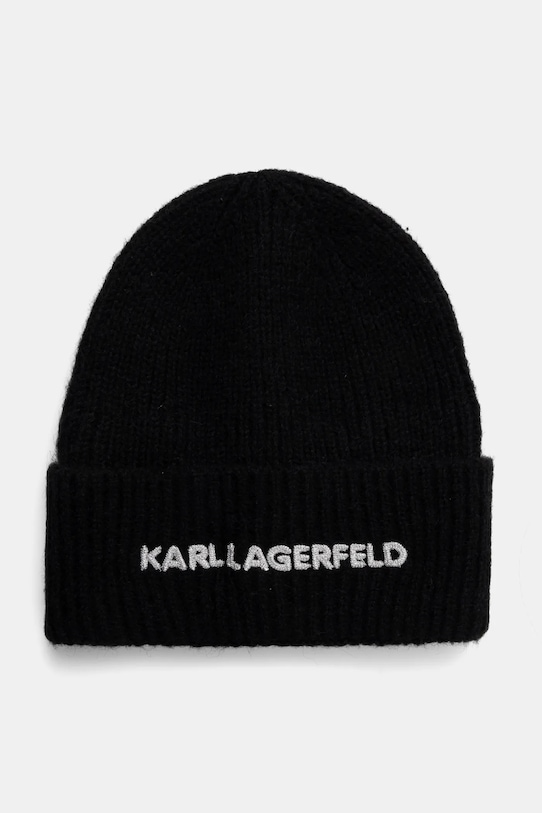 

Шапка с добавлением шерсти Karl Lagerfeld, черный