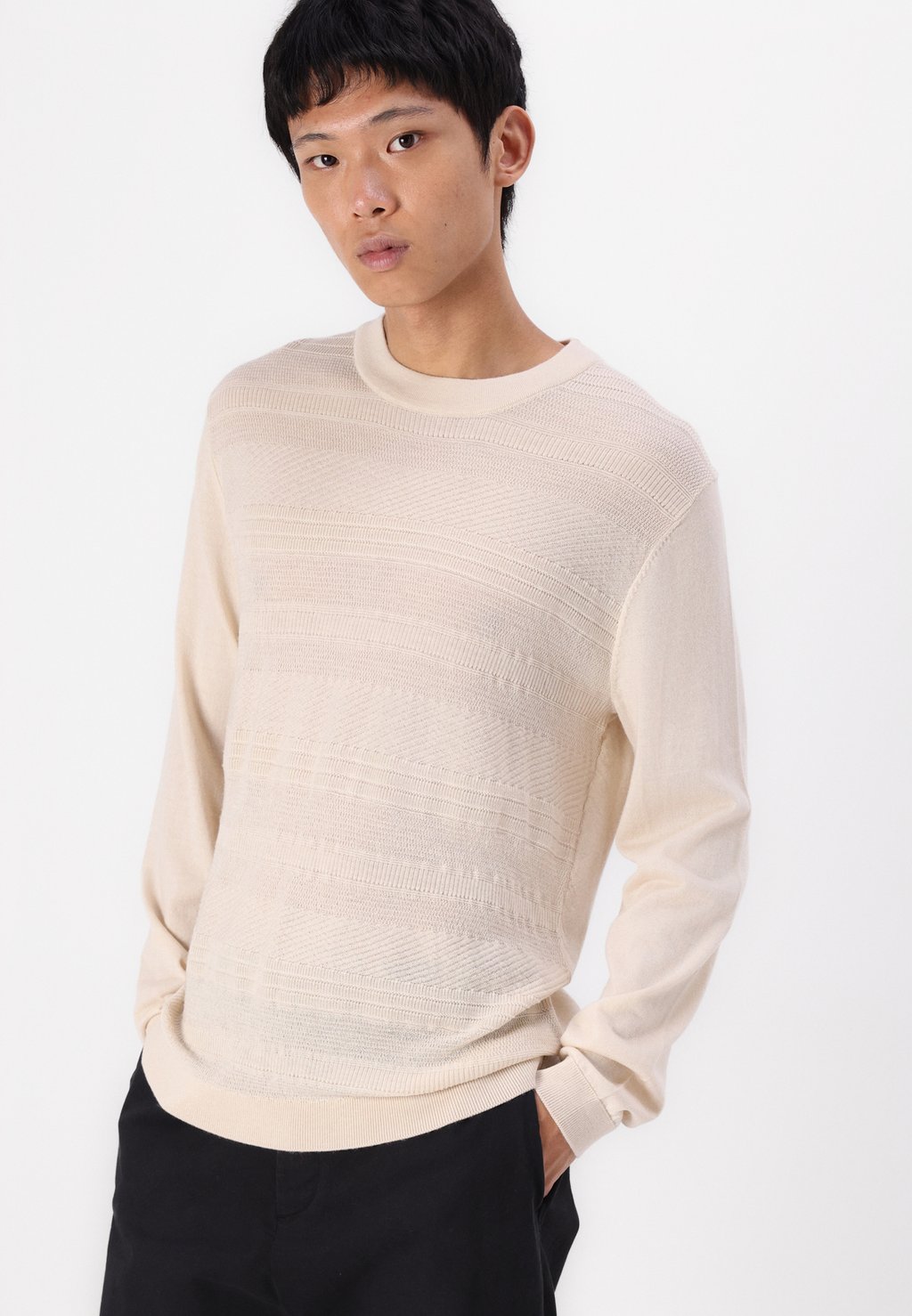 

Джемпер SLHTRAY CREW NECK Selected Homme, бежевый