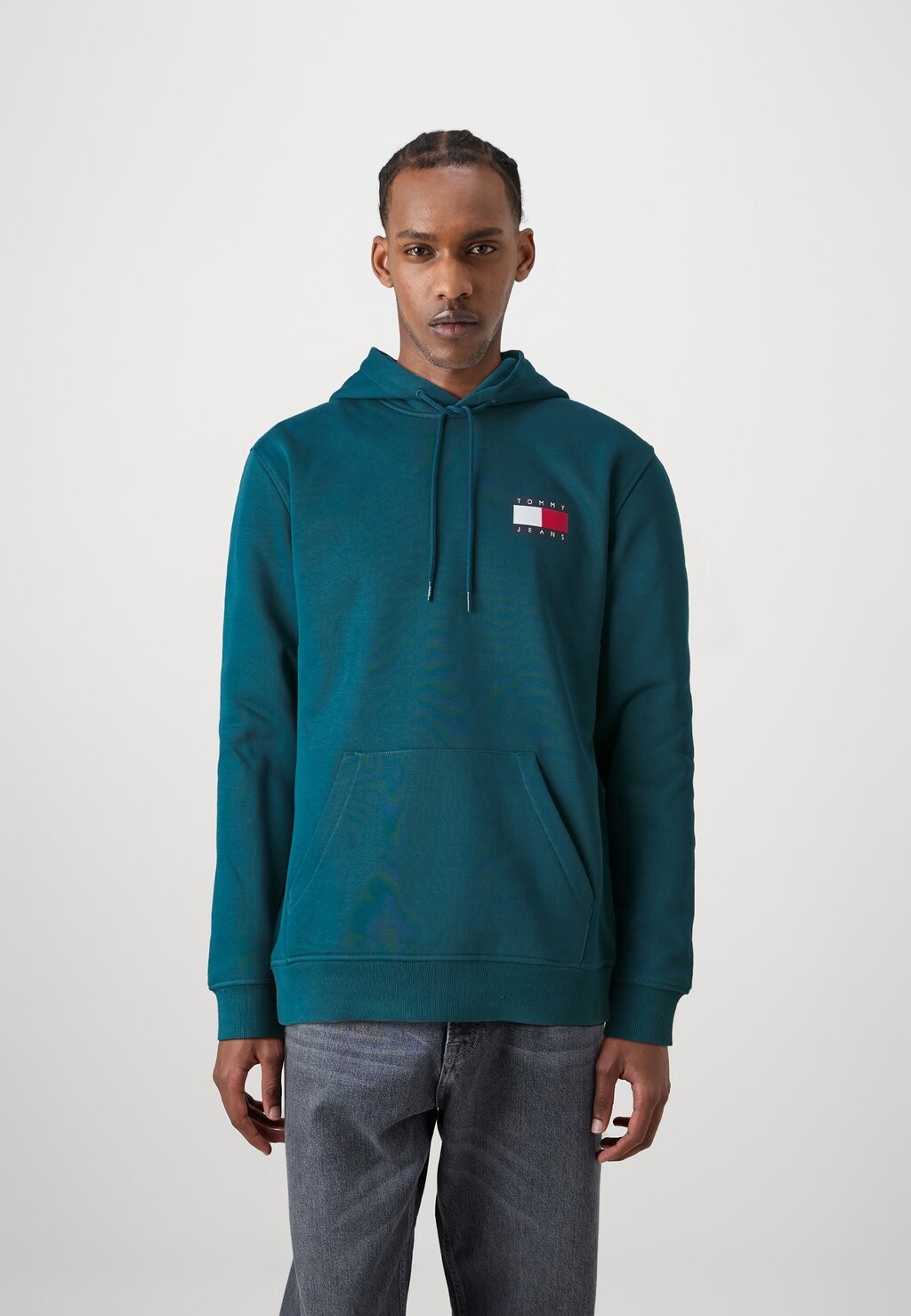 

Толстовка ESSENTIAL FLAG HOOD Tommy Jeans, бирюзовый