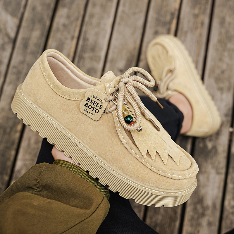 GAISIMA Мужские повседневные кроссовки Low Top желтые, цвет Yellow — фото 4