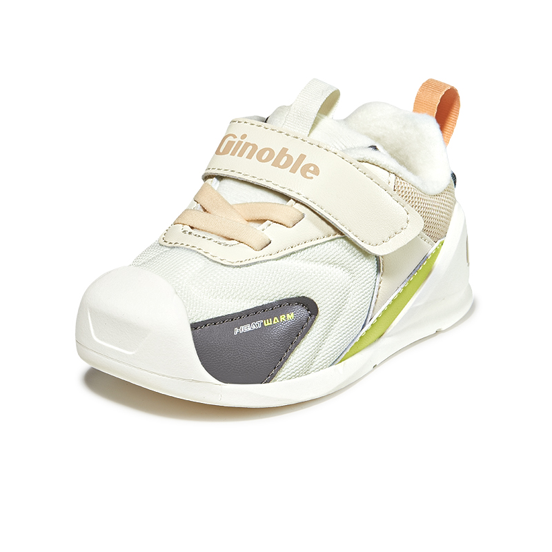 

Кроссовки Thermal Support Pre Walking Shoes & Sock Shoes Infant And Toddler GINOBLE, белый/серый/коричневый