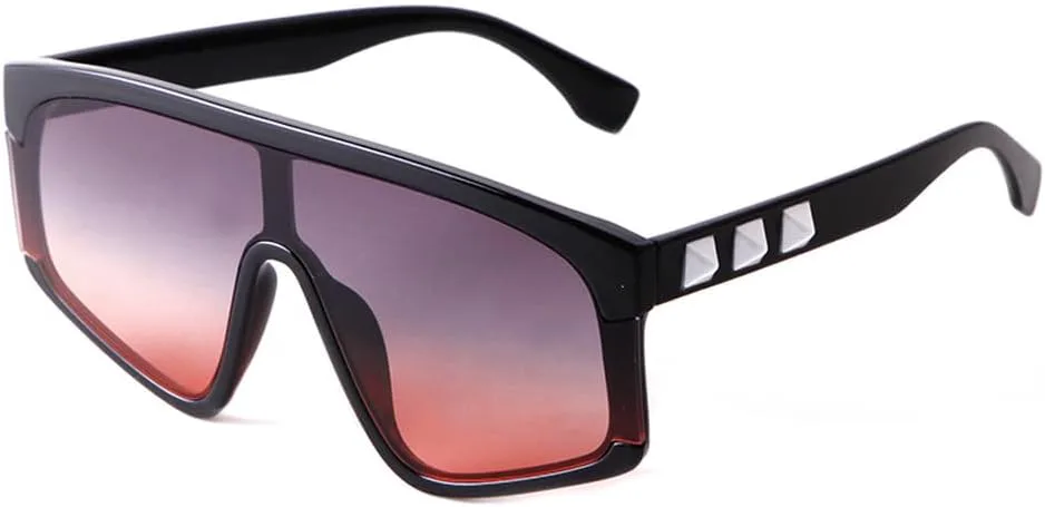 

Солнцезащитные очки в стиле стимпанк 2027 года для женщин, с заклепками, полуободковые, с цельными линзами, солнцезащитные очки UV400 для женщин MTZJH, C6