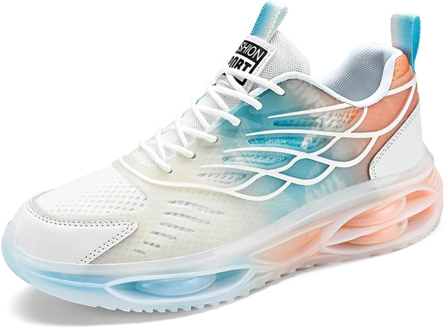 

Мужские кроссовки GSIGUL для бега по дороге, модные сникерсы, дышащие сетчатые прогулочные кроссовки, спортивно-повседневная обувь для мужчин, оранжевый