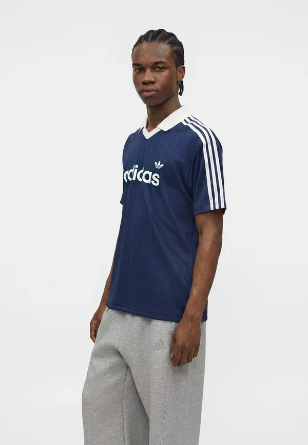 Футболка поло Adidas Originals, ночной индиго/белый — фото 4
